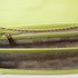 90 Feet Kaya Lime Green Premium Genuine Leather and Canvas Clutch Bag